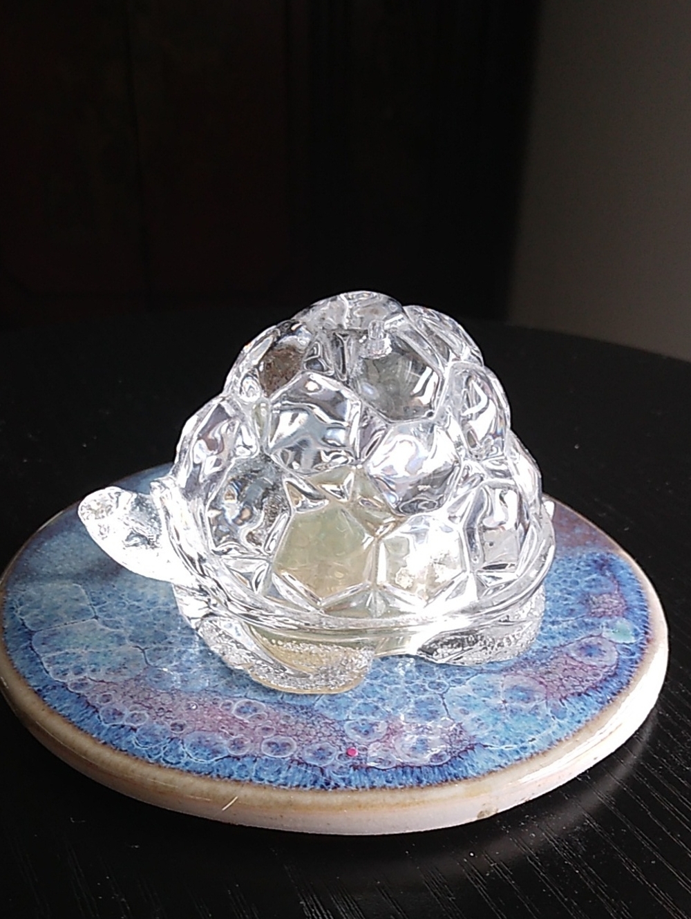 Vintage Crystal Turtle Salt Shaker Serenade Collection